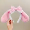Faixa de cabeça fofa com orelhas de panda para lavar o rosto, faixa de cabeça de pelúcia de desenho animado com coroa alta para mulheres, faixa para maquiagem e lavar o cabelo, acessório de cabelo