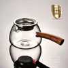 Juego de Colador de Té de Taza Justa con Asa Lateral Vidrio Resistente al Calor Filtro Divisor de Té para K-Cup Té Kung Fu