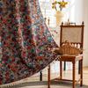 Cortinas Prontas Estilo Country Americano, Cortinas Curtas Semi-Blackout, Estilo Fresco para Cozinha, Quarto, Varanda, Cortinas Florais
