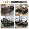 Combinación de Escritorio y Silla para Personal Estación de Trabajo Simple Moderna Individual y Doble Escritorio de Oficina para Jefe Escritorio Financiero para Computadora