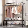 Tendedero para Balcón, Tendedero Plegable para Dormitorio, Colgador Plegable de Doble Barra de Gran Capacidad