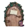 Porta de Madeira Criativa de Páscoa Porta de Conto de Fadas Elfo Coelho Cogumelo Artesanato de Madeira Decorativo 2D Enfeites Decorações