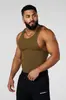 Chaleco acanalado de seda helada tejido nuevo Youngla para hombre, chaleco deportivo de fitness, mallas para correr, baloncesto, entrenamiento