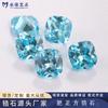 Yongjia Gema Quadrada Luz Água-marinha Zircônia Pedra Solta Zircônia Anel Superfície Luz Água-marinha Zircônia Azul Claro Zircônia Anel Superfície
