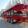 Semirremolque plataforma personalizable para carga general, semirremolque plataforma para transporte de contenedores de alta resistencia y carbón