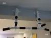 Barra de dominadas para uso en casa, montada en la pared interior, engrosada, perforada, barra colgante, montada en el techo, barra de fitness fija