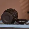 Latas de Ébano Estilo Chino Estilo Retro Latas de Té Madera Madera Maciza Latas de Almacenamiento para el Hogar Té a Granel Caja de Té Universal