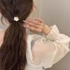 Banda para el cabello con flor pequeña de acetato, estilo retro francés, estilo dorado, estilo fresco, lindo y dulce, banda de goma para el cabello
