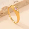 Joyería de Acero Inoxidable Nueva Transfronteriza Moda Fundición Diamante Anillo de Diamante Anillo de Personalidad Versátil Anillo de Pareja