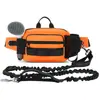 Nova guia à prova de explosão transfronteiriça para cães médios e grandes, bolsa de cintura multifuncional com garrafa de água, bolsa de cintura para esportes ao ar livre