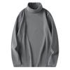 Camiseta Térmica de Polar Ajustada de Manga Larga Cálida para Jóvenes Hombres, Cuello Alto de Invierno