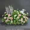 Novo Arranjo Grande de Chão para Casamento Banquete de Noivado Flor Artificial de Seda Acabado Arranjo Floral Decorativo Corredor Arte Floral para Casamento