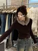 Elegante Suéter de Punto Trenzado con Cuello de Piel para Mujer, Nuevo Ajuste Delgado Elegante para Otoño e Invierno 2025, Camiseta Base de Punto Moderna