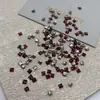 Rojo de Año Nuevo Mezclado Forma Especial Circonita Ankora Rojo Mini Biselado Circonita Arte de Uñas Diamante Uña Joyería Mayoreo