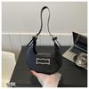 Bolso de Mujer 2023 Verano Estilo Coreano Casual Bolso de Axila Laca Moderno Simple Bolso Media Luna Viajero Estilo Occidental Bolso de Hombro para Mujer