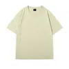 Camiseta de Manga Corta para Hombre de Peso Pesado 230g Hilo Doble 32 Camiseta Interior para Hombre Blanca t Venta al por Mayor Camiseta de Algodón Puro Color Sólido Personalización