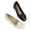 Zapatos Individuales Populares para Mujer con Punta Cuadrada Nuevo Estilo Primavera 2026 Zapatos de Piel Suave para Mujer con Boca Baja Versátiles Zapatos para Mamá con Tacón Grueso y Suelas Suaves