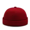 Nuevo Sombrero Melon Skin para Parejas Femeninas, Sombrero de Danza Urbana Estilo Coreano de Moda Estilo Japonés, Sombrero de Propietario sin Visera Estilo Literario Personalizado para Hombres