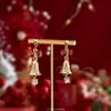 Pendientes de Árbol de Navidad Tridimensionales, Pendientes de Navidad Dulces y Lindos, Pendientes de Regalo de Año Nuevo, Clips para Orejas sin Perforar para Mujer, Venta al por Mayor