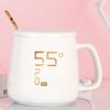 Taza caliente de temperatura constante de 55 grados, posavasos calentador, taza de cerámica de sol, taza de café, taza de regalo creativa, juego de tazas