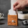 Filtro Redondo, Papel Filtro Universal para Cafeteras y Cafeteras Italianas, Conveniente para Preparación Manual y Filtración de Café Goteo en Frío