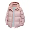 Chamarra de algodón gruesa unisex para pareja, invierno, capucha desmontable, cálida, protección contra el frío, chamarra acolchada de algodón, ropa de algodón, chamarra