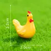 Micro-Paisaje Musgo Suculenta Paisajismo Botella Ecológica Simulación Color Sólido Gallo Paisajismo DIY Decoración Resina Pequeños Adornos