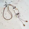Collar Largo de Cuerda Trenzada con Cuentas de Cerámica Bohemia Coloridas y Estrella de Mar para Mujer, Estilo Étnico Retro