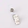 Clip de Marca Clip de Tarjeta de Trabajo Clip de Tarjeta de Pecho Clip Grande Inglés Clip en Forma de U Clip de Tarjeta de Trabajo Clip de Tarjeta de Trabajo Clip de Cara de Flor Insignia de Metal