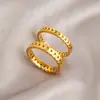 Anillo Minimalista de Acero de Titanio con Espiga de Trigo Dorada para Mujer, Nicho de Lujo Ligero con Sensación de Alta Gama, Anillo para Dedo Índice que No se Desvanece