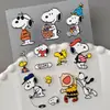 Pegatina linda de Snoopy en relieve, pegatina de dibujos animados tridimensional de Snoopy para funda de iPad, portátil, teléfono, versión Q