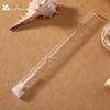 Frasco Transparente Fino de Vidro para Perfume de 3ml, Tubo para Essência Líquida Original, Frasco com Fundo Redondo, Material de Embalagem Cosmética