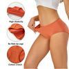 Ropa Interior de Algodón para Mujer Transfronteriza de Comercio Exterior, Bragas de Cintura Media-Baja, Tallas Regulares y Plus, Calzones Estilo Europeo y Americano para Mujer