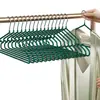 Percha de ropa de plástico antideslizante para dormitorio, para secar ropa de adultos, de acero inoxidable grueso, sin costuras