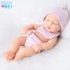 Nueva Muñeca Reborn Bebé Durmiendo de Cuerpo Completo de Plástico Suave Vinilo Muñeca de Bebé Muñeca Mini Venta Caliente Transfronteriza Al por Mayor
