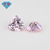 Huagang Gema 5A Triángulo Gordo Zircón Rosa Claro Piedra Suelta Triángulo Gordo CZ Hao Piedra Gema Fábrica Mayorista Anillo