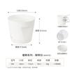 Vaso de flores simples escandinavo personalizado para comércio eletrônico internacional, vaso de flores redondo de plástico para suculentas, engrossado e autoabsorvente, atacado da Amazon