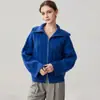 Estilo Nuevo Otoño e Invierno Cárdigan de Punto Grueso de Cachemira de Tres Capas para Mujer Solapa Grande Tejido de Trenza Suéter Abrigo con Doble Cremallera