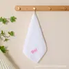 Toallas Cuadradas para Guardería al por Mayor Toallas Faciales para Bebés Paños Faciales para Bebés Pañuelos Toallas con Gancho 25*25 Transfronterizo