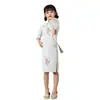 Vestidos Qipao Nuevos de Estilo Chino Seleccionados Cuidadosamente para Niñas para Primavera y Otoño, con Estilo de la República de China, Presentando un Diseño Elegante