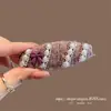 Pinza para el Cabello Rosa Esponjosa con Perlas Estilo Japonés y Coreano para Mujeres, Flequillo y Accesorio para el Cabello con un Ambiente Elegante