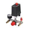 Interruptor de Control de Presión de Bomba de Aire Ensamblaje Accesorios para Compresor de Aire Sin Aceite Máquina de Conexión Directa Viga Soporte de Salida de Aire