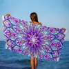 Toalla de Secado Rápido para Vacaciones Chal Esterilla de Playa Toalla de Baño Protección Solar Fabricante Toalla de Playa Microfibra Mayoreo Lado del Mar Absorción de Agua