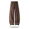 Novedad Otoño 2026 Pantalones de Pana Blancos de Pierna Ancha M-5XL HK26854-TeP26