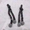 Muñeca Mini de Punto Bufanda Pequeña Arcoíris Estilo Chanel Bufanda Versátil Muñeca con Accesorios para la Cabeza