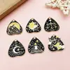 Colgante de Tarjeta de Tarot de Oro Antiguo Sol Luna Estrellas Mundo Amantes Amuletos Pulsera DIY Collar Accesorios de Joyería