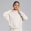 Conjunto de sudadera con medio cierre y forro polar engrosado para otoño e invierno, moda de alta gama, conjunto deportivo casual para correr y fitness para mujer
