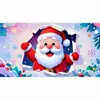 Tela de Fondo Navideña Más Vendida en Amazon Transfronteriza Serie Temática de Papá Noel Decoración de Atmósfera para Fotografía Arreglo