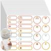 Stickers de etiquetas de nombres calientes transfronterizos arcoíris impermeables para escritura a mano, clasificación de cuadernos, biberones de bebé