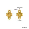 62 Estilos Colgantes Pequeños de Acero Inoxidable con Doble Agujero Abeja Flor Concha Marina Colgante Doble Accesorios DIY Accesorios de Acero de Titanio Venta al por Mayor
